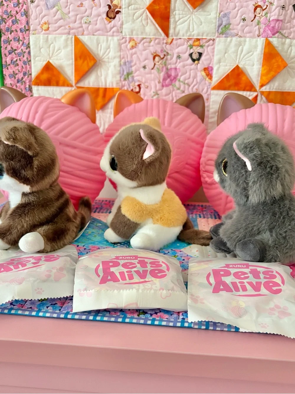 THREE Pets Alive Smitten Kittens “Patches” “Shadow” “Snuggles” Series 2 by Zuru
